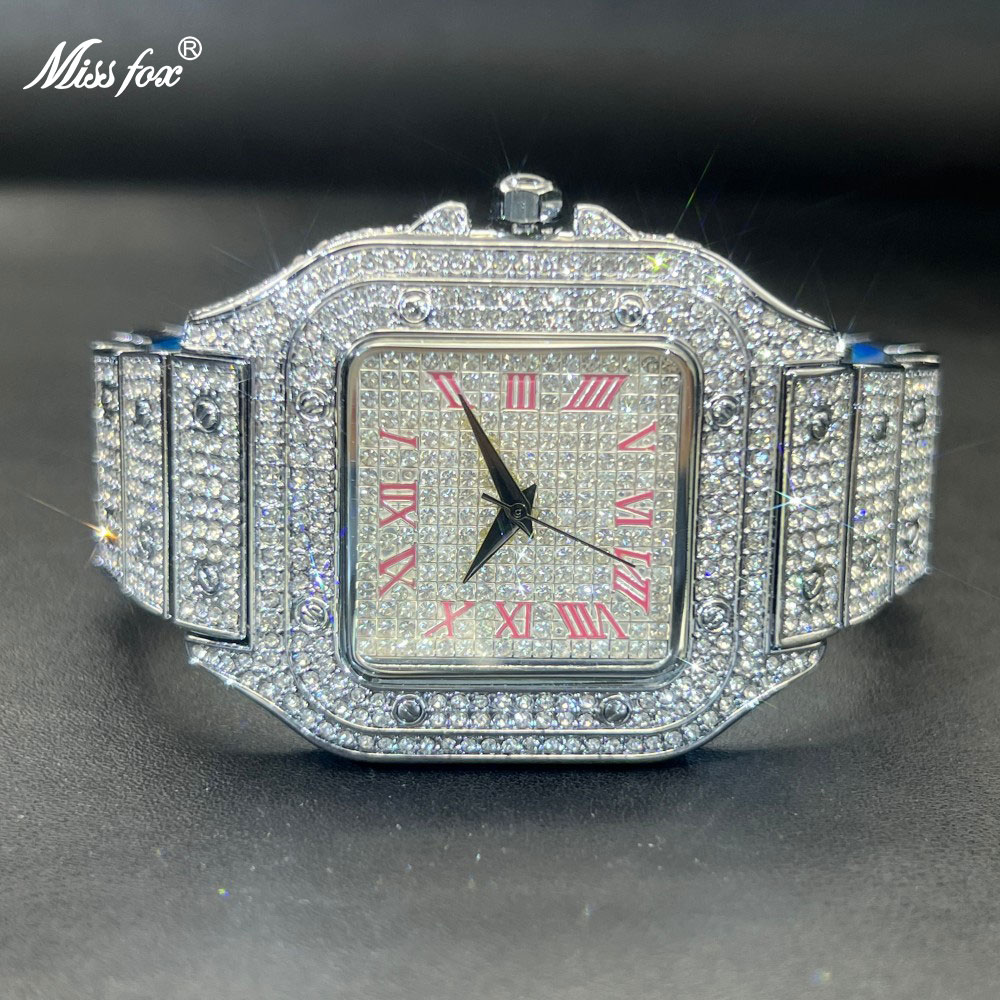Luxury Watch Iceberg - MISSFOX Iced Out hombres reloj cuadrado