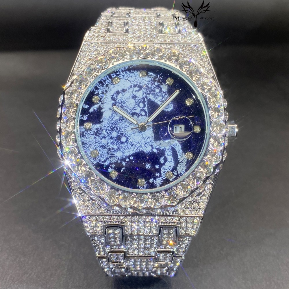 Luxury Watch Iceberg - Reloj de Pulsera MISSFOX de Cuarzo
