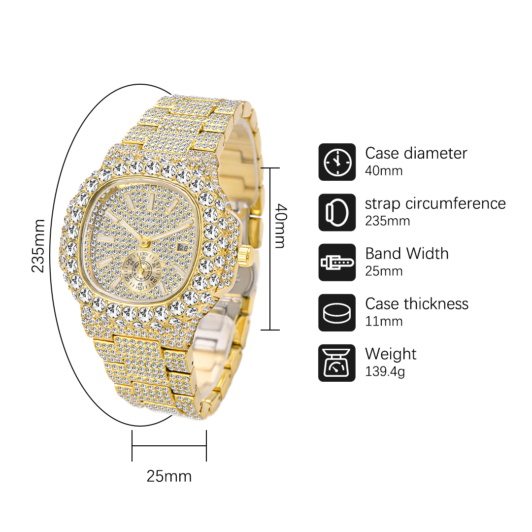 Marca Hip Hop MISSFOX, relojes - Luxury Watch Iceberg reseña y precio